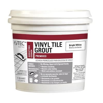  For use with porcelain, ceramic, natural stone, glass and mosaic tiles. . Tile grout lowes